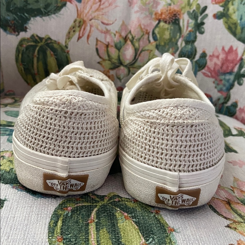 Vans VR3 White White Marshmallow Mesh Shoes Sneakers GUC 7.5 - Picture 2 of 7